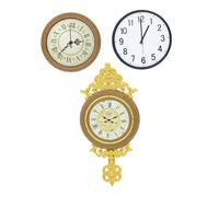 Milisten 3 Pezzi orologio da parete orologio sospeso Miniature delle bambole piccoli accessori per la casa accessorio per casa delle bambole decorazioni murali