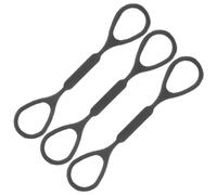 Milisten 3 Pezzi Piccola tromba che tira la corda porta sordina per tromba anello per dito scorrevole valvola a tromba tappi scorrevoli in silicone accessorio tromba Gel di silice Nero