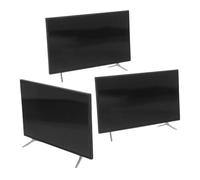 Milisten 3 Pezzi Scale For Dollhouse Metal Tiny Television Model For Living Decor Fade-resistant Dollhouse Tv Accessory Flexible Placement