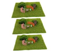 Milisten 3 Set Mini Decorazioni Paesaggistiche con Finto e Artificiali per Terrari e Decorazioni Casa Realizzati Materiali Leggeri e Resilienti Colore Casuale