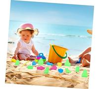 Milisten 30 Stampi per Sabbia per Giocattoli da Spiaggia in Plastica Resistente Kit Giochi Creativi con Animali e Attrezzi Promuove e Socializzazione per Giochi in Riva Al Fiume e