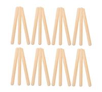 Milisten 32 Bacchette Ritmiche Legno Strumenti Musicali per Insegnamento e Alla per Sticks e Durevoli per Sviluppare Tecniche Ritmiche Base