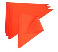Milisten 4 Pezzi bandiera di sicurezza per biciclette adesivi bandiera rossa Bandiera per bici per palo della bandiera motociclistica bandiera di sicurezza sostitutiva pvc rosso