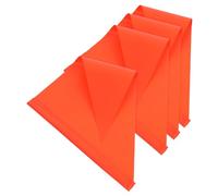 Milisten 4 Pezzi Bandiera Di Sicurezza Per Biciclette Piccole Bandierine Su Bastoncini Sicurezza Bandiere Arancioni Bandiera Riflettente Bandiera Bandiera Rossa Piccole Bandiere Rosso Pvc