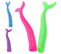 Milisten 4 pezzi Burattini da Dita Sirena per Marionette da Dito con Design Coda di Sirena per Racconti Interattivi e Gioco Educativo per Ragazzi e Ragazze Colore Casuale Colore Casuale