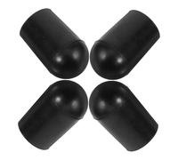 Milisten 4 pezzi Gomma Antiscivolo per Accessori Strumento Musicale Puntali Sostitutivi in Gomma per Endpin Protezione Stabile e Migliora Risonanza