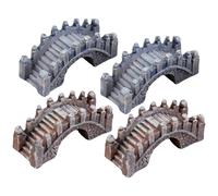 Milisten 4 Pezzi in per Micro Paesaggio Ornamento Esterno Palazzo Decorazione e Resistente