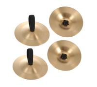 Milisten 4 pezzi Nacchere in Rame per Strumento Musicale per Danza e Intrattenimento Sicure e Resistenti per Giochi di Gruppo e Apprendimento Musicale