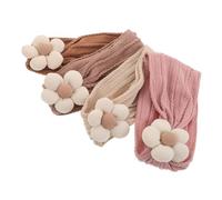 Milisten 4 Pezzi per capelli turbanti per per capelli di fiori elastici fasce elastiche neonate le bambine allunga le fasce per la testa