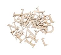 Milisten 48pezzi Lettere Legno Per Apprendimento Giocattolo Educativo Per Riconoscimento Alfabeto e Numeri Romani Utile Per Sviluppare Le Competenze Linguistiche Dei