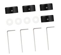 Milisten 4sets Interruttore in Lega Alluminio Con Cuscinetto in Topper Per Effetto Chitarra Protezione Per Effetto Chitarra