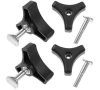 Milisten 4sets Manico per Tosaerba di Maniglie per Decespugliatore Pomello Triangolare Vite e Bullone ad Alette Inclusi Adatto per Parti di Manico per Attrezzatura da Giardino