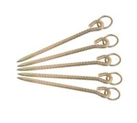 Milisten 5 Dog Tie Out Stake Ground Anchor Heavy Duty Nail For Outdoor Livestock And Pets Secure Tethering Durable Weather Resistant