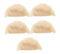 Milisten 5 Modelli di Ravioli Artificiali in PVC Realistici per Decorazione Casa e Ristorante Prop Fotografia e Artigianato Simulazione Gnocchi Finti per Esposizioni e Feste