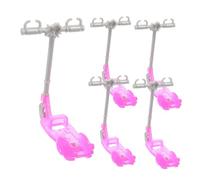 Milisten 5 Pezzi Giocattoli Per Auto Della Puleggia Bambole Bambola Ornamento Di Micro Layout Scooter Giocattolo Decorazione Per Mini Scooter Scooter Giocare a Scooter Plastica