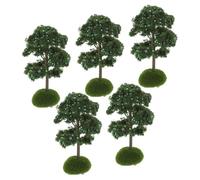 Milisten 5 pezzi Micro Paesaggio Alberi Miniatura Simulazione Mela Albero Artificiale per Decorazione Tavolo Sabbia e Diorama Ferroviario