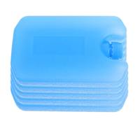 Milisten 5 Pezzi Set da 5 Pacchi di Ghiaccio Riutilizzabili in Plastica per Refrigeratori, Scatole per Spedizioni Refrigerate e Raffreddamento Ventilatori, per Picnic, Viaggi e Catena del