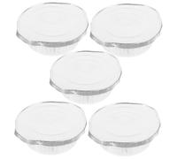 Milisten 5 Pezzi Vassoi Usa e Getta con Coperchi da Contenitori per Cucinare Conservare e Trasportare Resistente Al Design Impilabile per Picnic e Grigliate