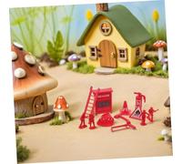 Milisten 5 Set Giocattoli Estintori in Plastica per Accessori Miniature per Casa delle e Giochi Ruolo Vigili del