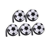 Milisten 5pezzi Portamonete Forma Di Pallone Da Calcio Scatola Di Latta Per Portamonete Borsa Porta Soldi in Latta Contenitore Multifunzionale Per Monete e Snack Portatile e Duraturo