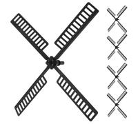 Milisten 5sets Struttura del Mulino Vento in Plastica Decorative Rotanti Assemblaggio Facile per Esterni Decorazione per Giardini e Cortili