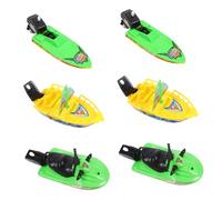 Milisten 6 Barche da Bagno Plastica Modellini Motoscafi e Motoscafi Resistenti Galleggiante Sicuro e Portatile per Piscina e