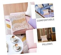 Milisten 6 cuscino per casa delle adorabile mini arredamento per la casa mini cuscino per cose in miniatura stoffa Cachi