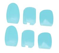 Milisten 6 Pezzi Cuscinetti Riser Laterali in Silicone Blu per Sassofono, Altezza Stabile per Chiave Laterale, Accessori per Strumenti