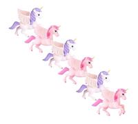 Milisten 6 Pezzi Ornamenti Unicorno Di Pegasus Figurine Artificiale Mini Figure Giardino Fata Piccolo Figurina Animali Arredamento Casa Piccoli Giocattoli Di Unicorno Micro Unicorni Pvc