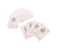 Milisten 64 Pezzi Carte I Ching Divinazione con Libro dei Mutamenti e Completo Esagrammi per Pratiche Spirituali e Lettura delle Prospettive