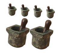 Milisten 6pezzi Miniature Accessori Per Cucina Miniatura Decorazioni Pietra Per Casa Delle Bambole Per Scene e Esposizioni Domestiche