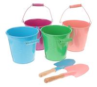 Milisten 6pezzi Secchiello Da Spiaggia Per Ragazzo Ragazza in Ferro Secchiello Per Sabbia e Acqua Di Giocattoli Per Spiaggia e Giardino Per Ragazzo Ragazza Di Asilo