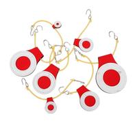 Milisten 7 Pezzi Bersagli da Tiro in Super Fibra Spessa Bersagli da Allenamento Resistenti per Esterni Facili da Appendere per Migliorare Precisione e Abilità