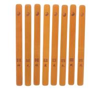 Milisten 8 Bastoncini di Divinazione in Bamboo Incisi Vintage Bastoncini Vuoti per Lettura della Fortuna Culturale Cinese Strumento di Predizione Mistica per Scelte Informate