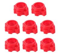 Milisten 8 Pezzi Collari Spinlock per Manubri, Dado di Bloccaggio a Vite Antiscivolo in Plastica, Accessori Fitness Compatibili Aste Standard 25 Mm per Allenamento Pesi e Sollevamento