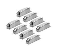 Milisten 8pezzi Blocchetti per Rullante in Metallo Cromato Supporti per Batteria Doppia Estremità Hardware per Percussioni Compatibile Vari Kit di Tamburi per Stabilità e Suono Ottimizzato