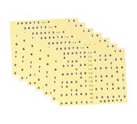 Milisten Adesivi per Tastiera Chitarra 7 Pezzi Etichette per Principianti Facili da Installare e Rimuovere Adesivi senza Residui per Chitarra Elettrica e Acustica