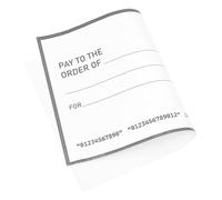 Milisten Assegno Gigante Finto Riutilizzabile 76,2x40,6 Cm Scrivibile e Cancellabile per Presentazioni, Scherzi e Decorazioni Eventi