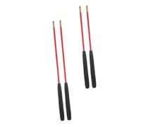 Milisten Bastoni Diabolo con Impugnatura Antiscivolo Bastoncini Solidi in Vetroresina con Testa in Rame Design per Corda per Gioco di Abilità Professionale e Pratica Fitness