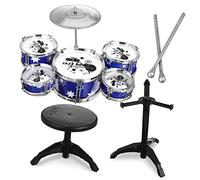 Milisten Batteria Jazz per Seggiolino Musicale per Kit Percussione Completo Strumenti Musicali per Ragazzi e Ragazze Educativo per Sviluppare Musicali