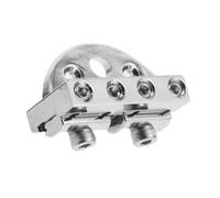 Milisten Bloccacorde per Chitarra Elettrica in Ottone con Viti Blocco Corde Split Design Finitura Argento Elegante Accessorio per Ponte Headless Stabilità e Installazione Facile