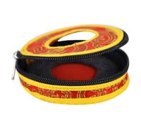 Milisten Borsa Porta Campana Tibetana Decorato Custodia Per Tingsha e Cimbali Medie Per Meditazione e Rituali Colori Misti e Design Elegante