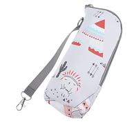 Milisten Borsa Termica Per Bottiglia Cerniera Sacca Porta Bottiglia Portatile Per Latte Di Soia Bevande Succhi Di Frutta Caffè e Acqua Agganciabile Al Passeggino