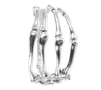 Milisten Bracciale Scheletro Regolabile per Halloween Ciondolo Decorativo Metallo Accessorio per Feste e Regali Compleanno per Donne e Amiche