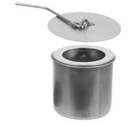 Milisten Braciere Tavolo Inossidabile con Estintore e Mini Braciere Portatile per Ed Esterni Set Completo con Contenitore Alcolico per Patio e Domestici