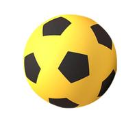 Milisten calcio silenzioso calcio morbido palla da giocoliere per il calcio palloni da calcio all'interno del pallone da calcio piccolo pallone da calcio schiuma di poliuretano Giallo