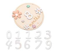 Milisten Carte Mensili in Legno per Ragazzo Ragazza, Set da 11 Pezzi Design Raffinato e Atmosfera Soffice, Accessorio Fotografico per Regalo Neomamma