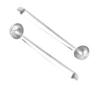 Milisten Cucchiaio in Acciaio Inox per Olive Foro di Scarico, 2 Pezzi, Utensile per Conserve e Uso Domestico in Cucina