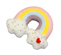 Milisten Cuscino Nuvola Arcobaleno Cuscino Da Lancio Arcobaleno Cuscino Arcobaleno Cuscino a Forma Di Nuvola Lancio Del Fumetto Bambino Peluche Cartone Animato Cuscino Per Il Collo