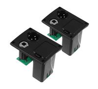 Milisten Custodia per Batteria Pickup per Basso Attivo 9v in Plastica e Metallo Resistente 2 Pezzi Copertura per Batteria e Connettore 6.35 per Sessioni di Registrazione